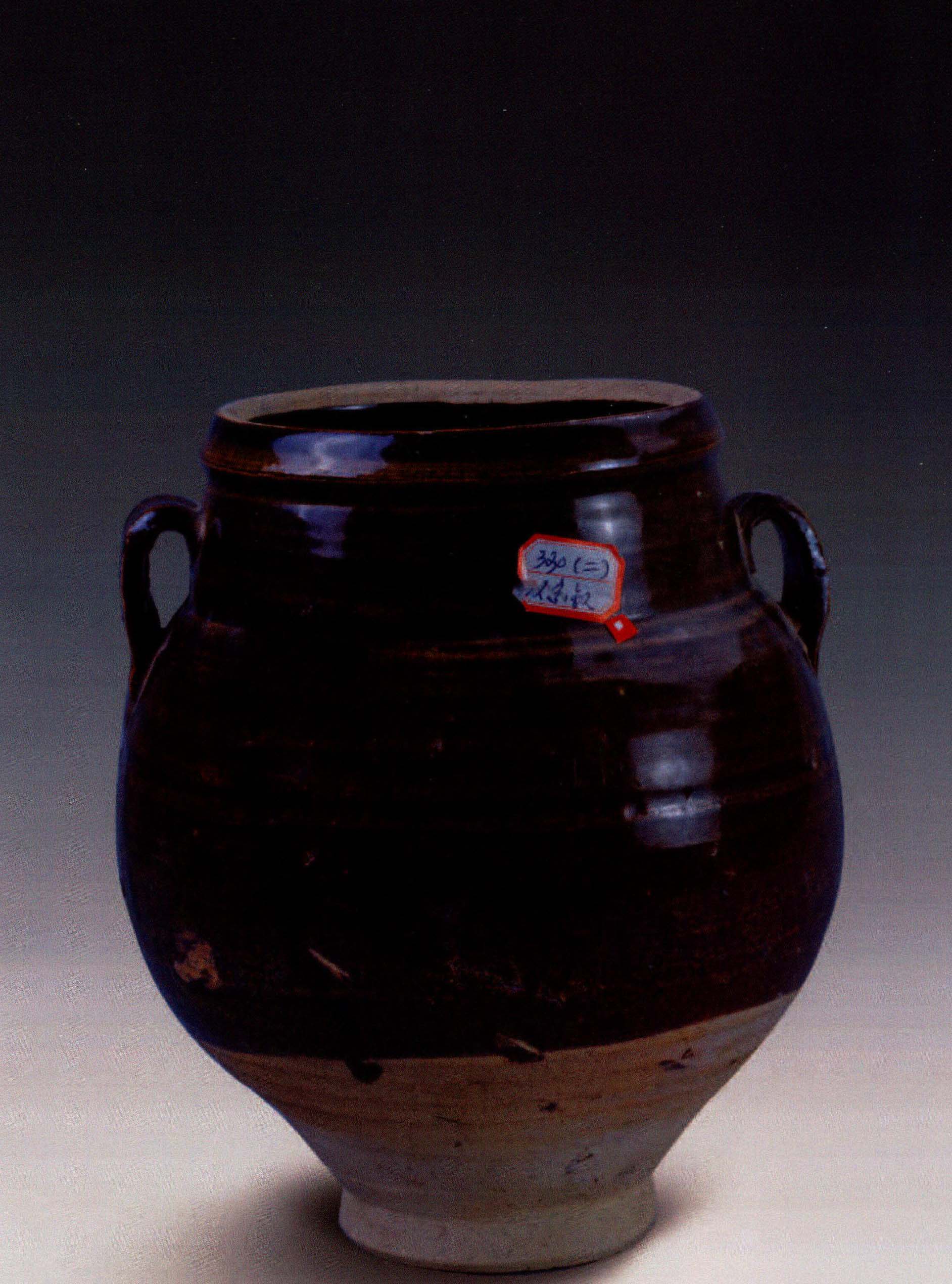 G02032·022[000330] 褐釉双系罐一